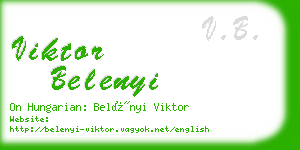 viktor belenyi business card